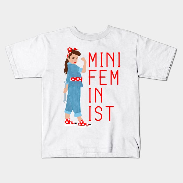 Mini Feminist Kids T-Shirt by rachaelthegreat